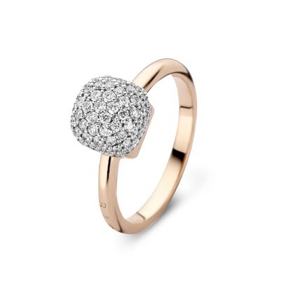 Bigli Mini Sweety roségouden ring met diamant, 23R156RWDIA Goud Bigli