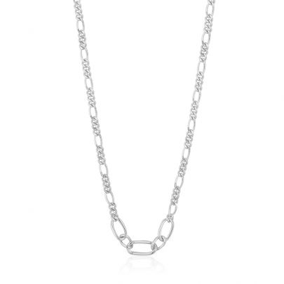 Ania Haie zilveren Chain Reaction ketting 39 cm., N021-03H Zilver Ania Haie