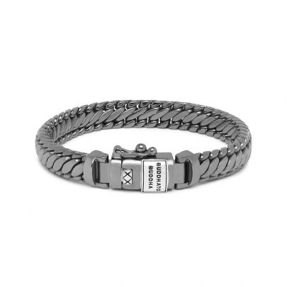 Buddha to buddha Ben XS black rhodium zilveren armband 20 cm.