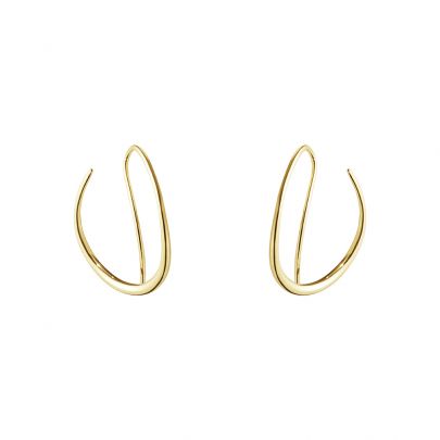 Georg Jensen 18 kt. geelgouden Offspring oorhangers, 10015212 Goud 18 karaats goud Georg Jensen