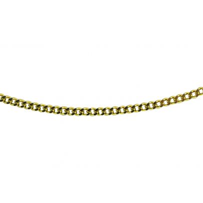 Geelgouden gourmet collier 60 cm.