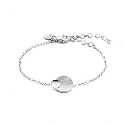 Casa Jewelry zilveren armband met cirkels 15,5 - 19 cm., TA.1020.00