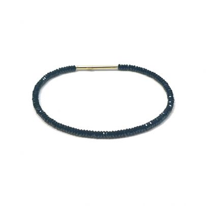 Stones in Style goud op zilveren armband met spinel 19 cm., B-21-13300 GO Zilver