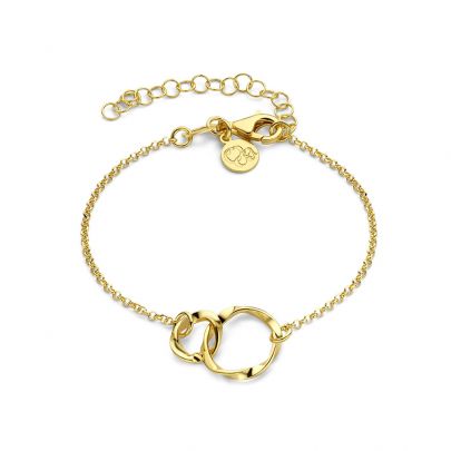 Casa Jewelry goud op zilveren Arezzo armband 17 - 20 cm.