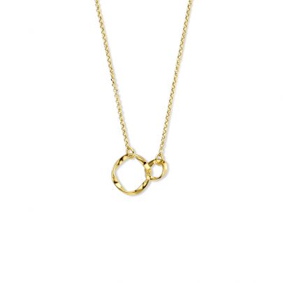 Casa Jewelry goud op zilveren Arezzo ketting 40 - 45 cm.