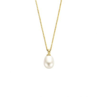 Casa Jewelry goud op zilveren ketting met zoetwateparel 38 - 42 cm., PC.0091.00