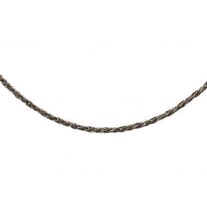 Witgouden koordketting 50 cm.