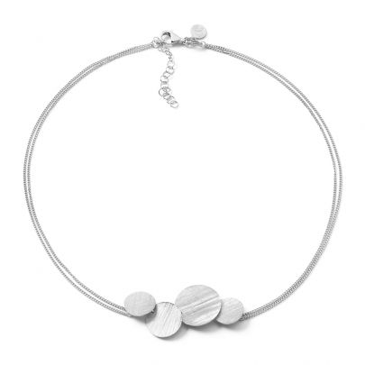 Casa Jewelry zilveren Luna ketting 39 - 44 cm.