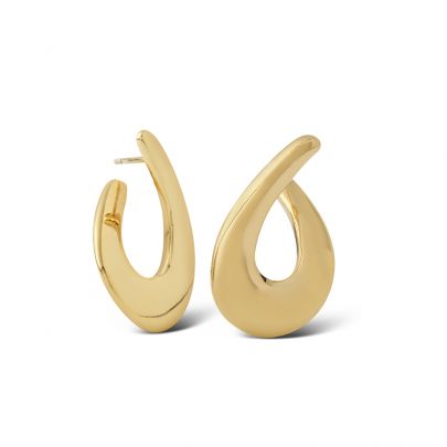 Casa Jewelry goud op zilveren New Flame oorknoppen