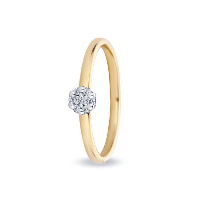 Miss Spring geelgouden Isabel ring met diamant, MSR542GG/WG-54 Goud Miss Spring