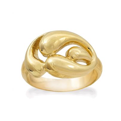 Rabinovich goud op zilveren Curvy Class ring, 80803300-56